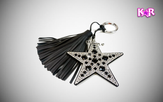 RHINESTONE STAR “BELIEVE” KEYCHAIN